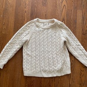 babaà cream cotton sweater